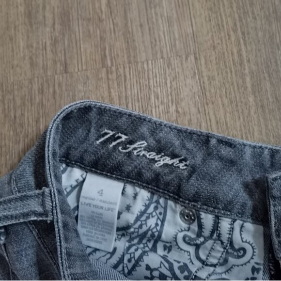 American Eagle gray straight leg jeans - Picture 4 of 5